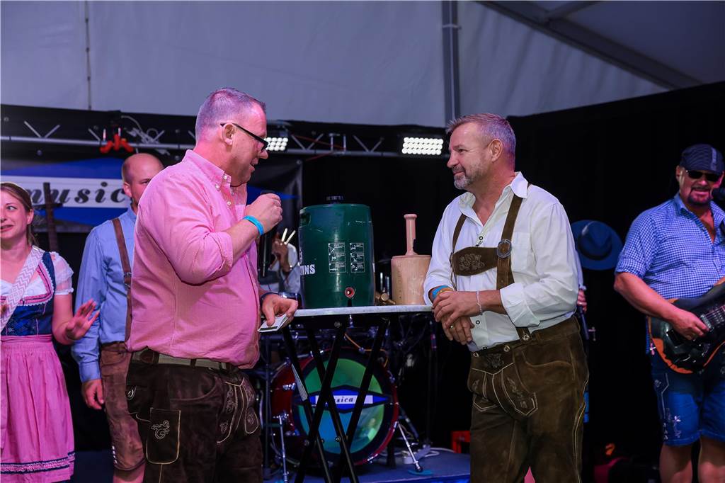 Gute Stimmung herrschte am Samstag (21.9.) beim Oktoberfest in Schermbeck.