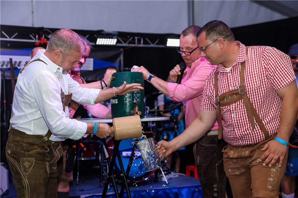 Gute Stimmung herrschte am Samstag (21.9.) beim Oktoberfest in Schermbeck.