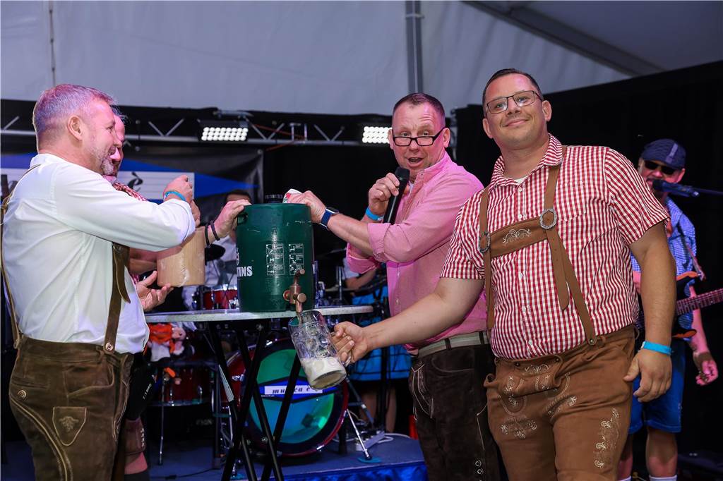 Gute Stimmung herrschte am Samstag (21.9.) beim Oktoberfest in Schermbeck.