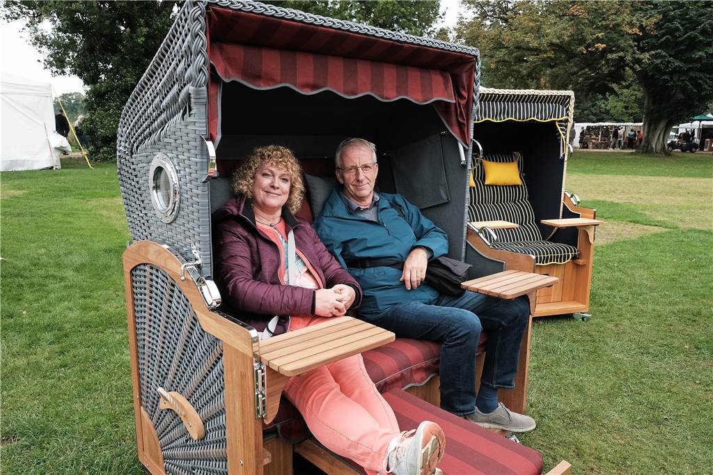„Indian Summer“ auf Schloss Lembeck bot Inspirationen am laufenden Band Gutes Wetter und gute Laune beim „Indian Summer“