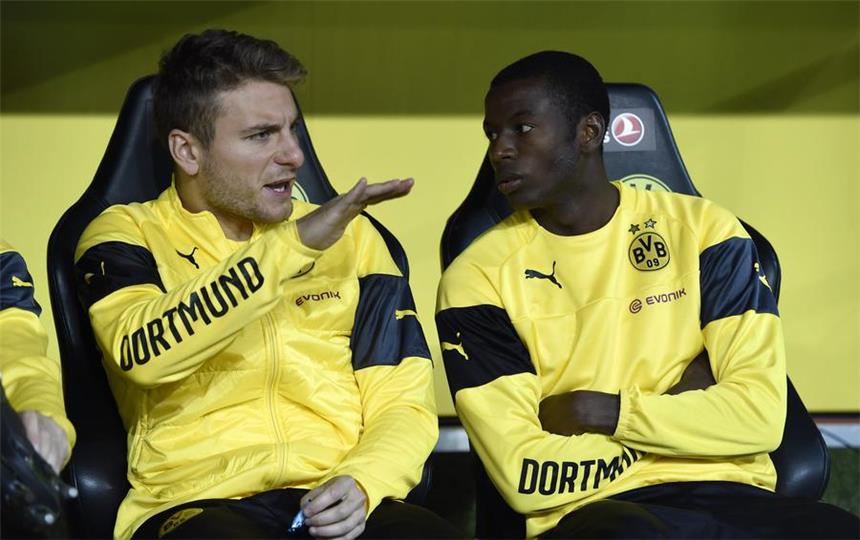 Haben einen schwierigen Start beim BVB: Ciro Immobile (l.) und Adrian Ramos.