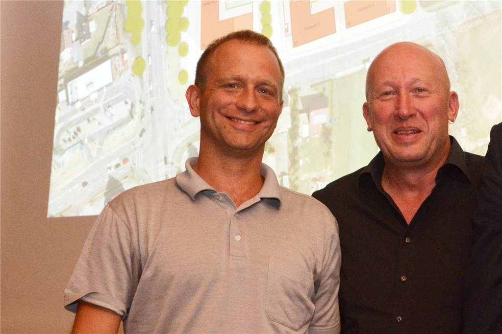 Evangelische Kirche wird Träger der neuen Kita in Hamm-Bossendorf Haben in Bossendorf Großes vor: Investor Michael Hiesgen und Bauunternehmer Johannes Stock.
