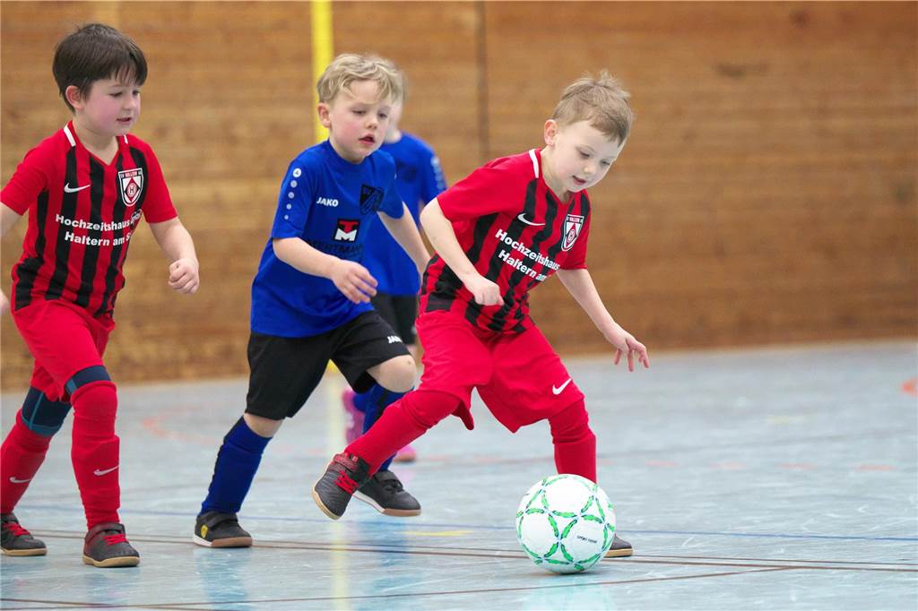 Halterns Minikicker trafen am Samstag (13. Januar) mit zahlreichen Teams in der Halle aufeinander.