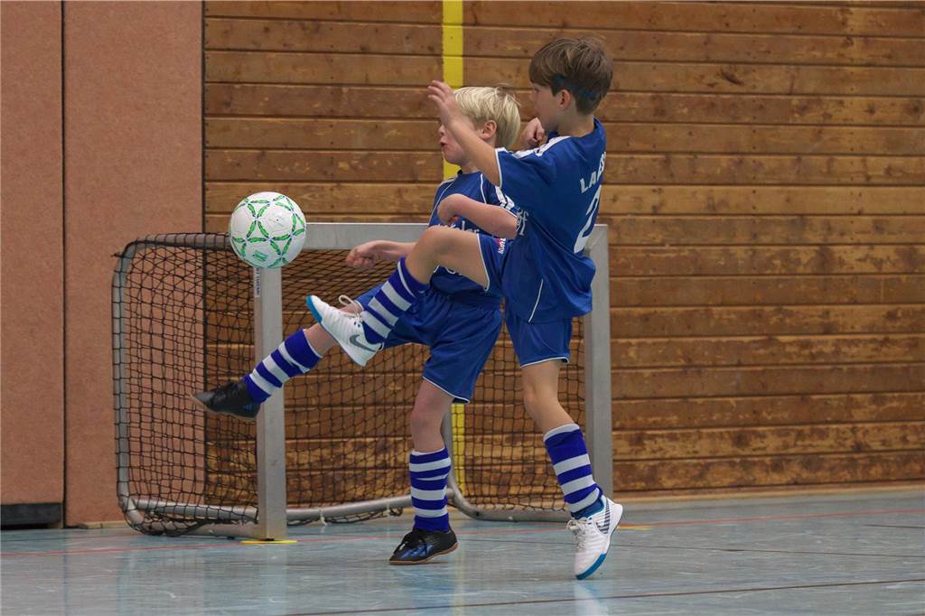 Halterns Minikicker trafen am Samstag (13. Januar) mit zahlreichen Teams in der Halle aufeinander.