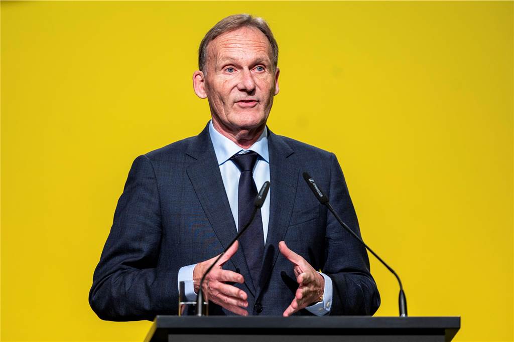 Hans-Joachim Watzke während der BVB-Hauptversammlung.