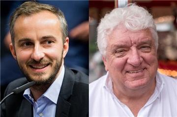 Hans Meiser (r.) darf vorerst nicht mehr im Neo Magazin Royale von Jan Böhmermann auftreten. 