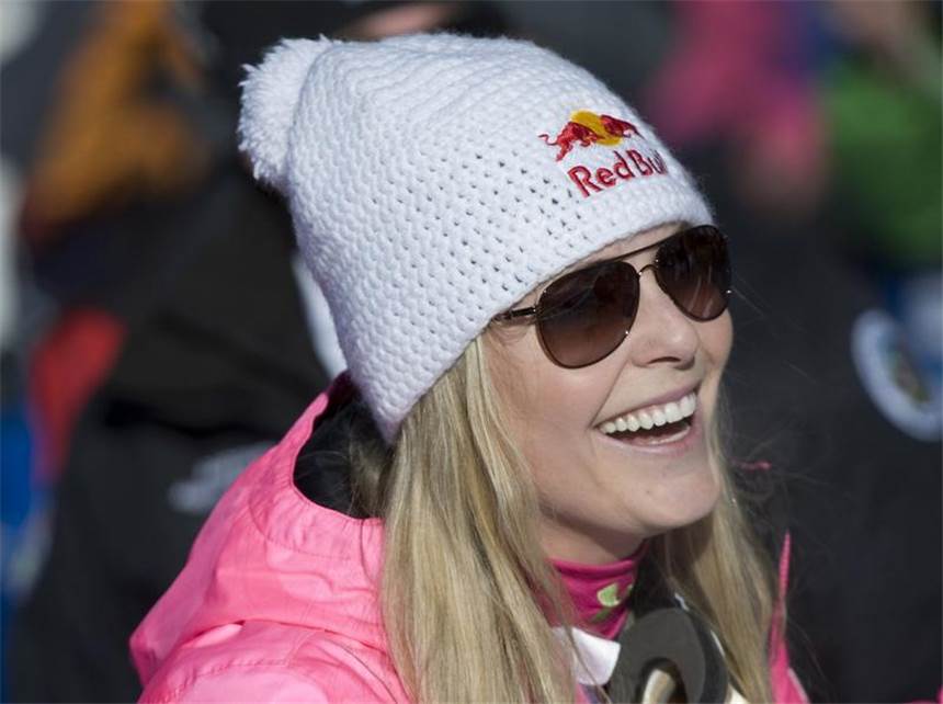 Höfl-Riesch frustrierte 21. - Vonns Viererpack Hat allen Grund zum Lachen: Die Weltcup-Führende Vonn. Foto: John G. Mabanglo
