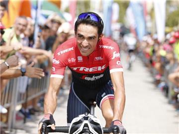 Hat bei seiner letzten Vuelta noch das Podium im Visier: Alberto Contador. Foto: Yuzuru Sunada