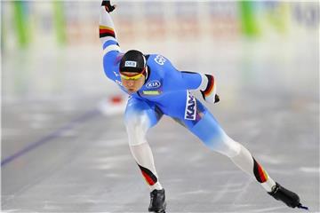 Hat den deutschen Rekord über 500 Meter erneut verbessert: Eisschnellläufer Nico Ihle. Foto: Peter Dejong