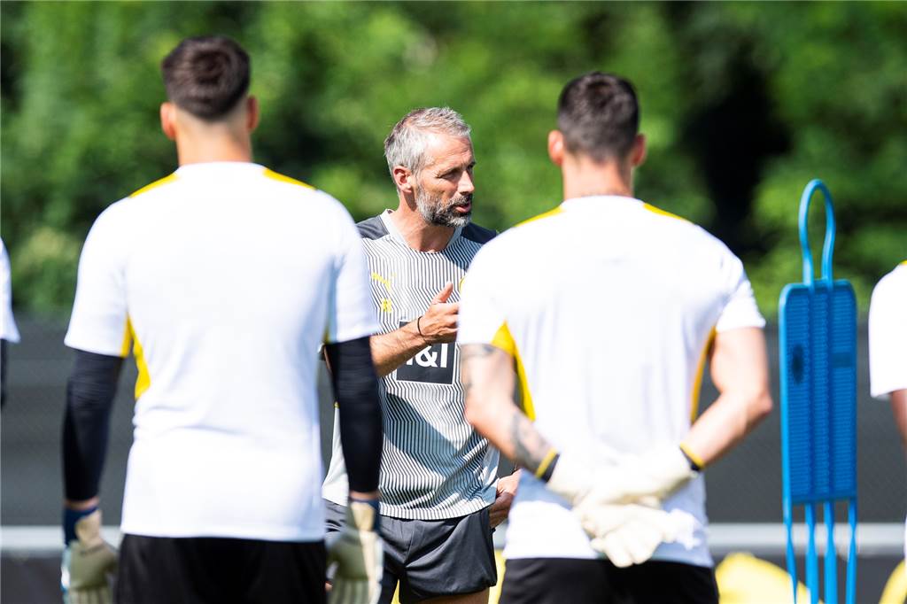 BVB-Kapitän Reus: „Du willst einfach nach vorne und Tore schießen“ Hat klare Vorstellungen: BVB-Trainer Marco Rose.
