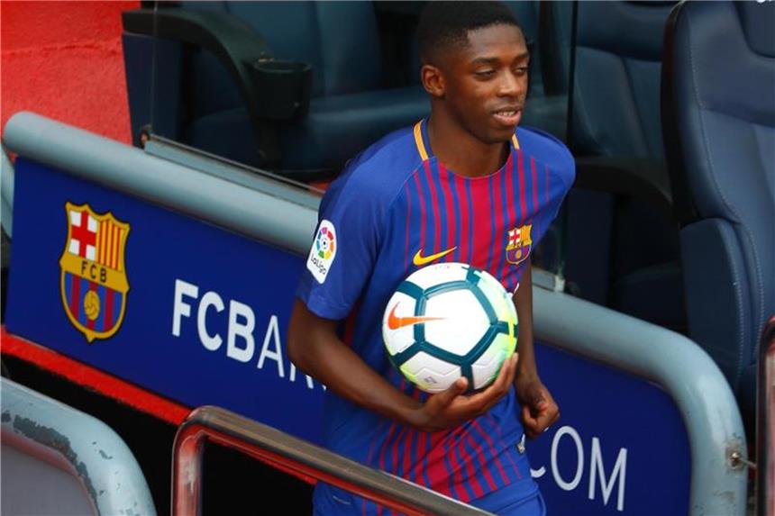 Ex-BVB-Profi Dembélé trainiert wieder mit Barça-Kollegen Hat nach seiner Verletzung das Mannschaftstraining beim FC Barcelona wieder aufgenommen: Ousmane Dembélé. Foto: Jorna