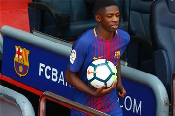 Hat nach seiner Verletzung das Mannschaftstraining beim FC Barcelona wieder aufgenommen: Ousmane Dembélé. Foto: Jorna