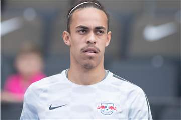 Hat nicht vor, RB Leipzig zu verlassen: Yussuf Poulsen. Foto: Soeren Stache