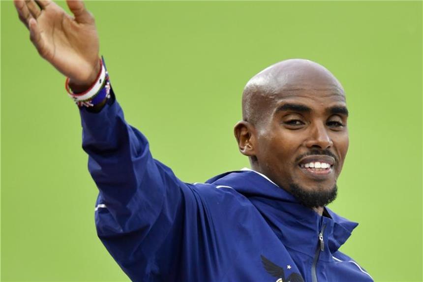 Bundespolizei weist Rassismus-Vorwürfe von Mo Farah zurück Hatte Ärger mit dem Sicherheitspersonal am Münchner Flughafen: Olympiasieger Mo Farah. Foto: Walter Bieri