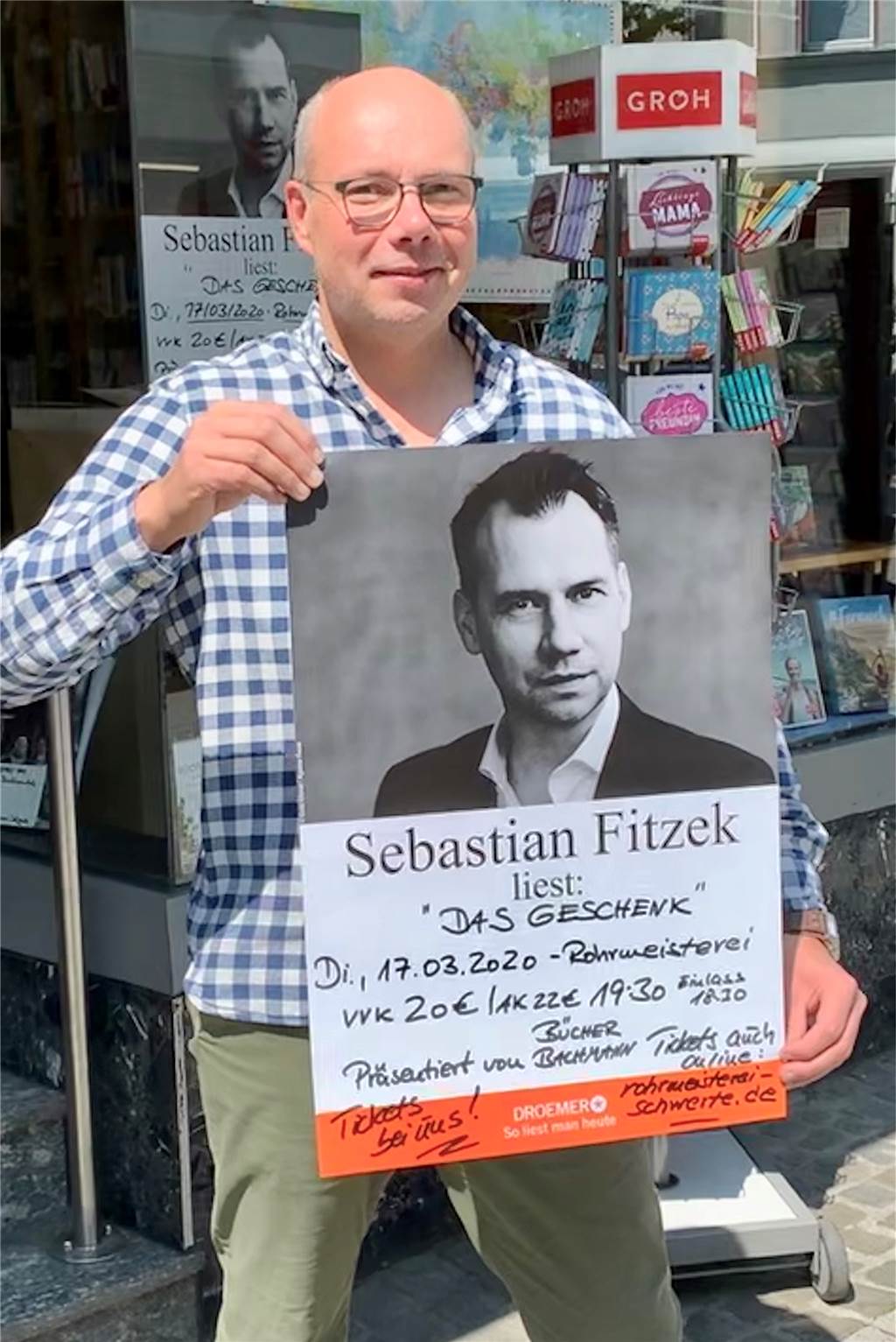 Corona-Absage: Lesung mit Sebastian Fitzek in der Rohrmeisterei am 17. März muss ausfallen Hatte sich auf die Lesung gefreut: Olaf Bachmann.