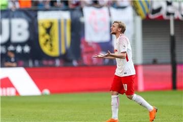 Hatte wenig Verständnis für seine Rote Karte: Emil Forsberg. Foto: Jan Woitas