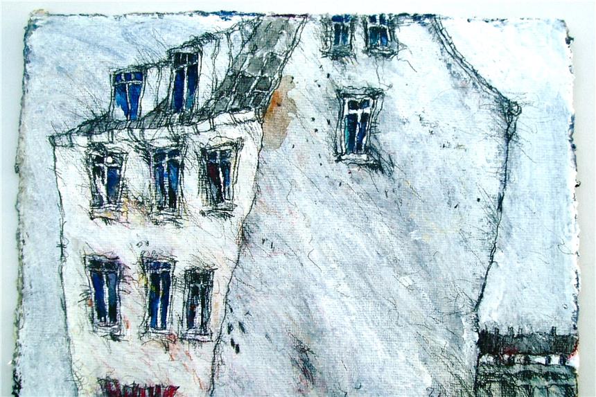 „Ich will, dass gelacht und sich bepisst wird in der Kunst“ „Haus in Eving“ (Ausschnitt vom Quadratformat).