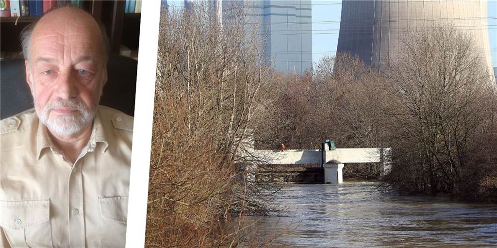 Naturschutzbund kritisiert geplante Wasserkraftanlage in Werne Heinz-Georg Beyer vom Arbeitskreis Wasser des BUND kritisiert die geplante Wasserkraftanlage. Dieses Bild zeigt das bestehende Wehr in Stockum.