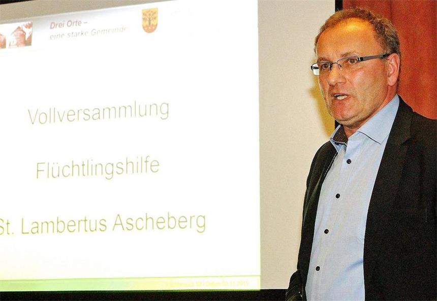 Helmut Sunderhaus hatte bei seinem Vortrag, den er im Rahmen der dritten Vollversammlung der Flüchtlingshilfe hielt, Zahlen im Gepäck. 