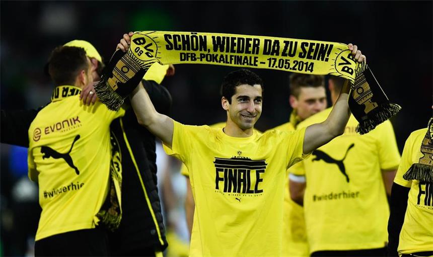 Mkhitaryan: "Ich hoffe, dass es so weitergeht" Henrikh Mkhitaryan steht mit dem BVB am 17. Mai in Berlin im Pokalfinale.