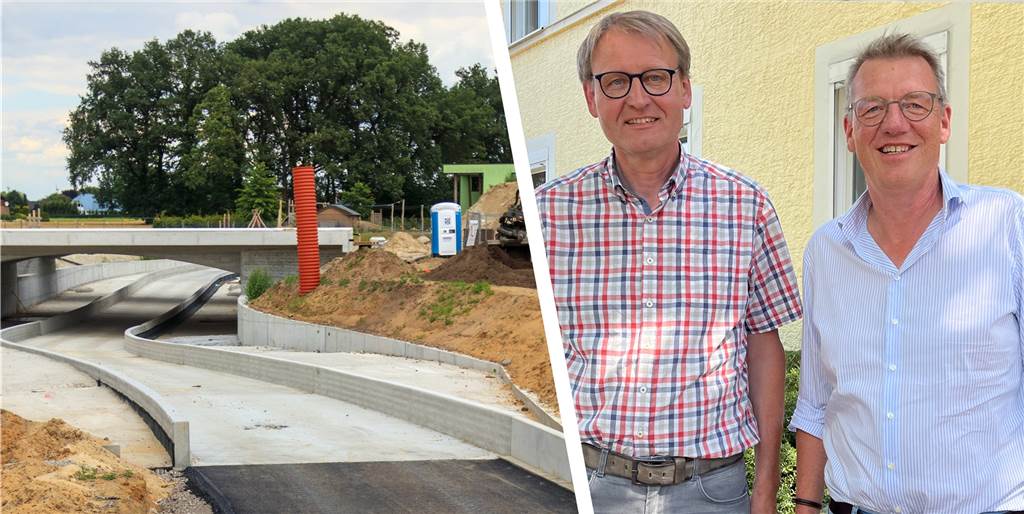 Planer optimistisch: Projekt „Gaxelino“ in Vreden biegt auf die Zielgerade ein Hermann Wilmer und Joachim Hartmann von der Stadt Vreden freuen sich, dass das Großprojekt "Gaxelino" bald abgeschlossen werden kann.