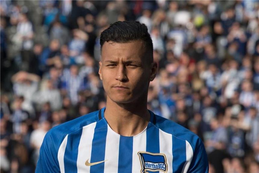 Hertha gegen Augsburg wohl ohne Meier und Selke Herthas Davie Selke plagen eine Jochbeinprellung und eine Gehirnerschütterung. Foto: Ralf Hirschberger