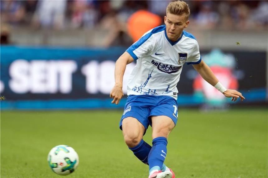 Hertha ohne Mittelstädt gegen Gladbach Herthas Maximilian Mittelstädt in Aktion. Foto: Soeren Stache/Archiv
