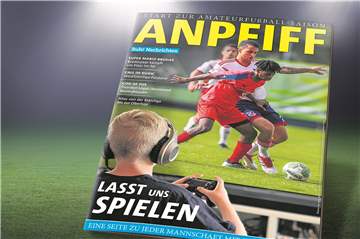 Hier gibt es die digitale Ausgabe der Anpfiff-Beilage.