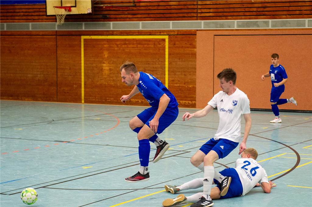 Hier gibt's die ersten Bilder von der Hallenfußball-Stadtmeisterschaft 2023 in Haltern.