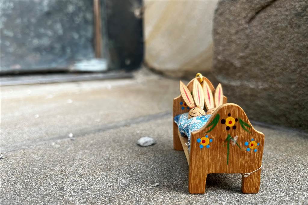 Hier sind die Schlafquartiere der Osterhäschen zu sehen