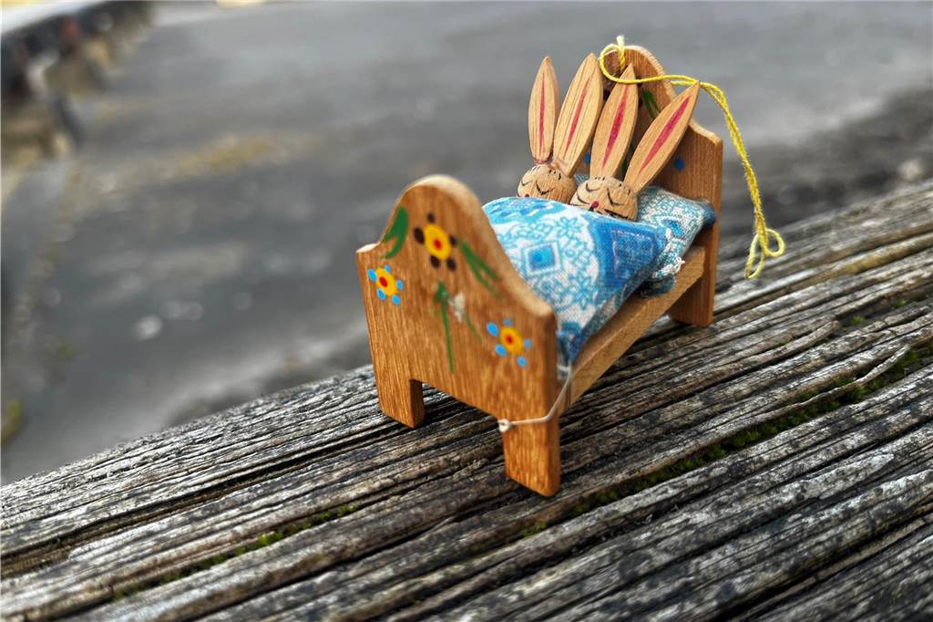 Hier sind die Schlafquartiere der Osterhäschen zu sehen