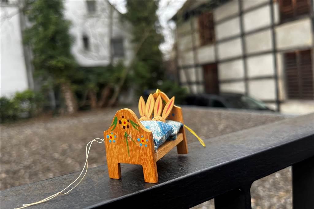 Hier sind die Schlafquartiere der Osterhäschen zu sehen