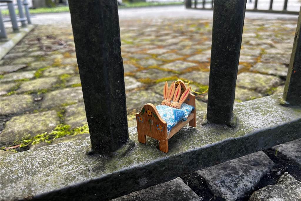 Hier sind die Schlafquartiere der Osterhäschen zu sehen