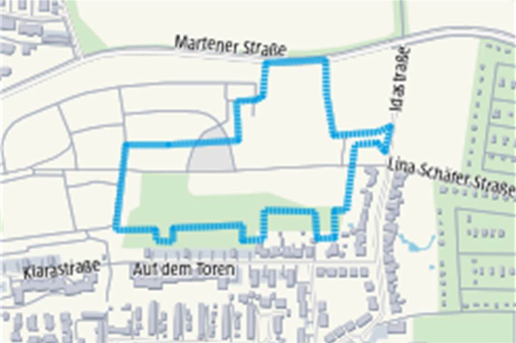 Neues Baugebiet im Westen: Bauwillige können sich schon registrieren Hier liegt das zukünftige Baugebiet in Lütgendortmund.