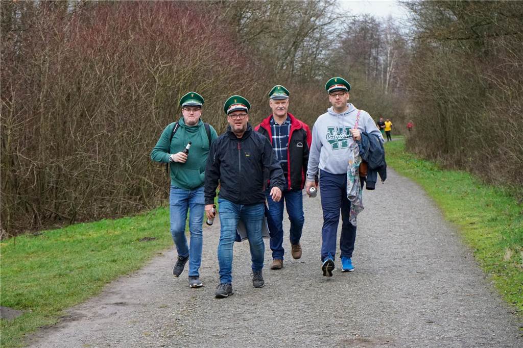 Grafenwälder Schützen beim Silvesterlauf