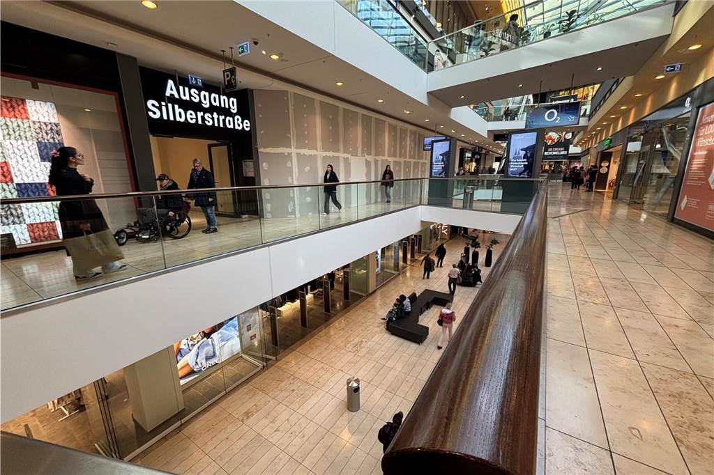Blick auf Leerstände in der Thier-Galerie in Dortmund.