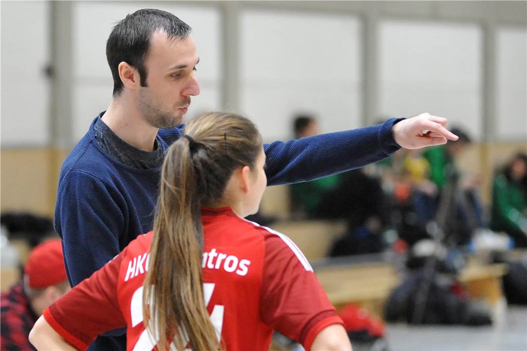 Wegen Corona: Korfballer wurden kurz vor den Saisonentscheidungen gestoppt HKC-Trainer Marc Lüßer (l) hätte am Sonntag mit seinem Team den Klassenverbleib perfekt machen können.