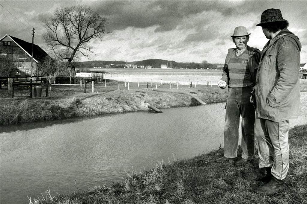 Hochwasser am Krempelbach in Nordlünen