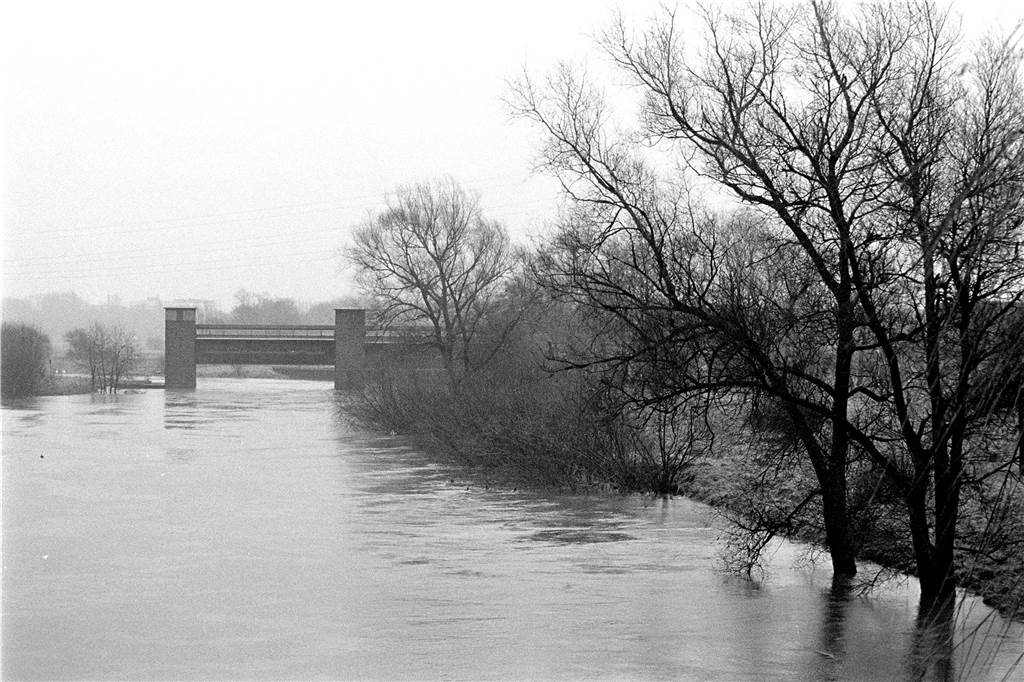 Hochwasser an der Lippe im Januar 1981