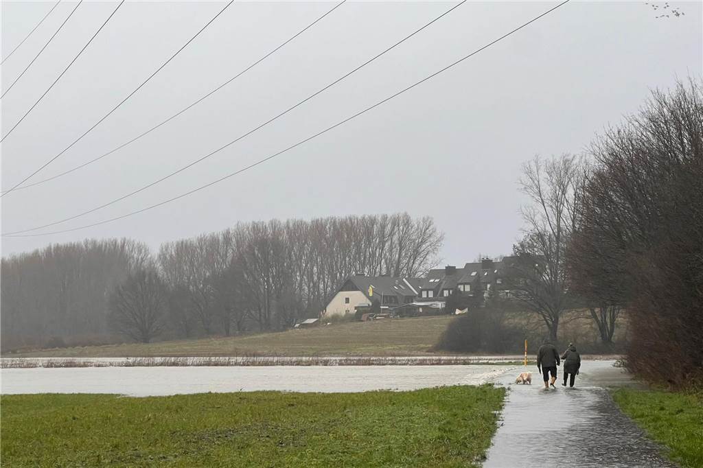 Hochwasser an der Lippe rund um Lünen