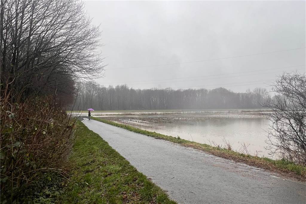 Hochwasser an der Lippe rund um Lünen
