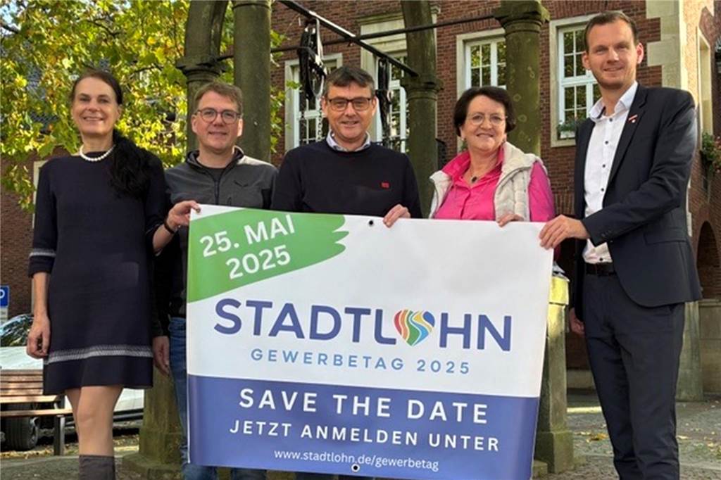 Anmeldung möglich: Auf Unternehmen wartet eine Neuerung bei Gewerbetag Die Veranstalter präsentieren das Plakat des Gewerbetags.
