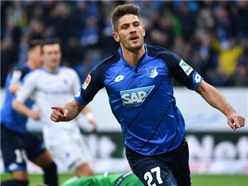 Hoffenheims Andrej Kramaric erzielte beide Treffer beim 2:0-Sieg gegen Darmstadt. Foto: Uwe Anspach