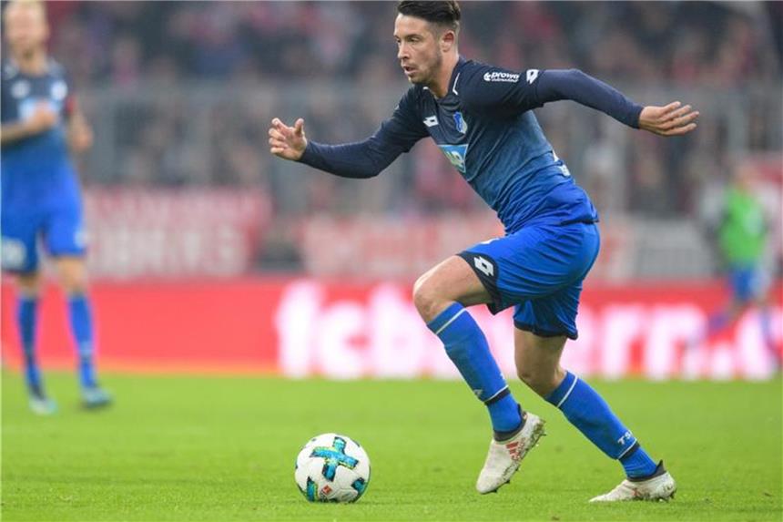 Hoffenheimer Uth stiehlt Nationalstürmer Werner die Show Hoffenheims Stürmer Mark Uth ist zweitbester Scorer der Bundesliga. Foto: Matthias Balk