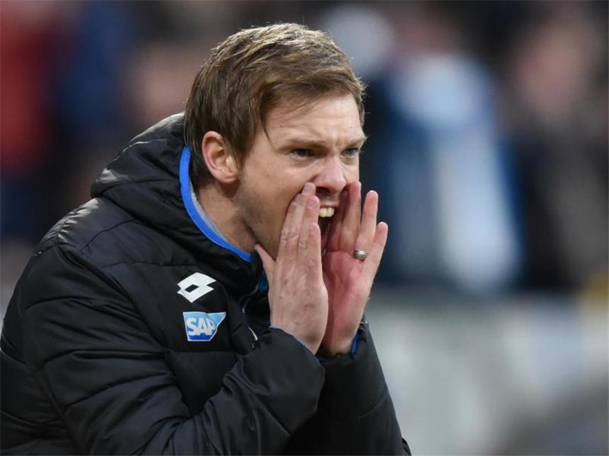 Nagelsmann fordert BVB-Coach Tuchel Hoffenheims Trainer Julian Nagelsmann trifft mit seinem Team auf den BVB. Foto: Uwe Anspach