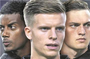Hoffnungsvolle BVB-Talente (v.l.): Alexander Isak, Dzenis Burnic und Jacob Bruun Larsen.