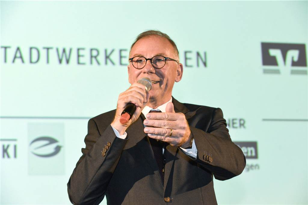 Kinofest Lünen: Veranstalter Pro Lünen hat seine Entscheidung getroffen Hubert Tenberge, Vorsitzender von Pro Lünen, bei der Eröffnung des Kinofestes 2019.