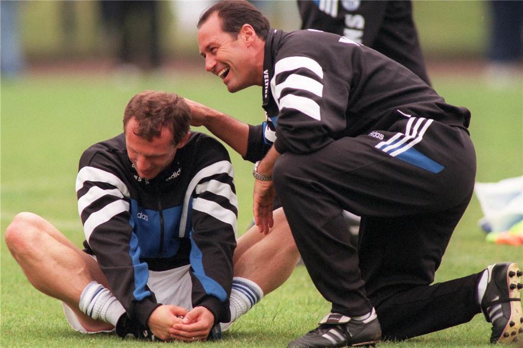 „Es war eine wunderbare Zeit“ Huub Stevens, Radek Latal (l.), Schalke 04