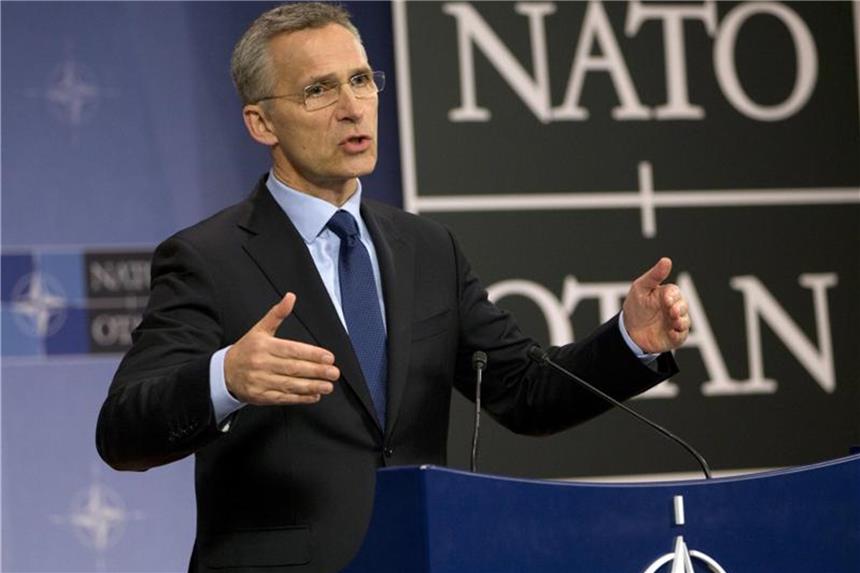 Nato-Generalsekretär: „Wir wollen kein neues Wettrüsten“ „Ich gehe davon aus, dass wir mehr Treffen haben werden und dass wir auch die militärischen Kommunikationskanäle mehr nutzen werden“, sagt NATO-Generalsekretär Jens Stoltenberg. Foto: Virginia Mayo