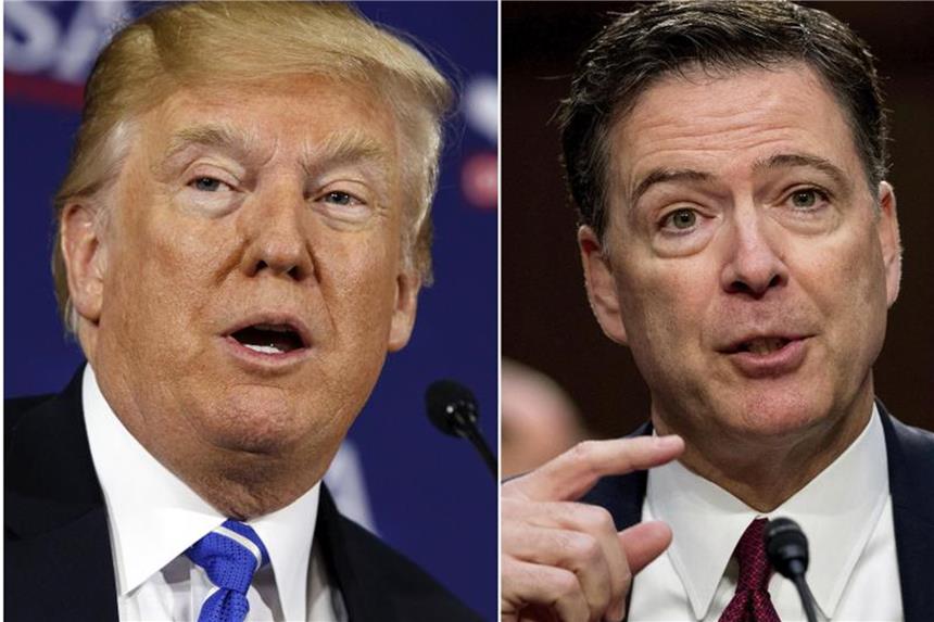 Ex-FBI-Chef: Trump „moralisch ungeeignet“ für Präsidentenamt „Ich glaube nicht, dass er medizinisch nicht dazu in der Lage ist, Präsident zu sein. Ich denke, er ist moralisch nicht dazu geeignet, Präsident zu sein“, sagt James Comey über Trump. Foto: AP